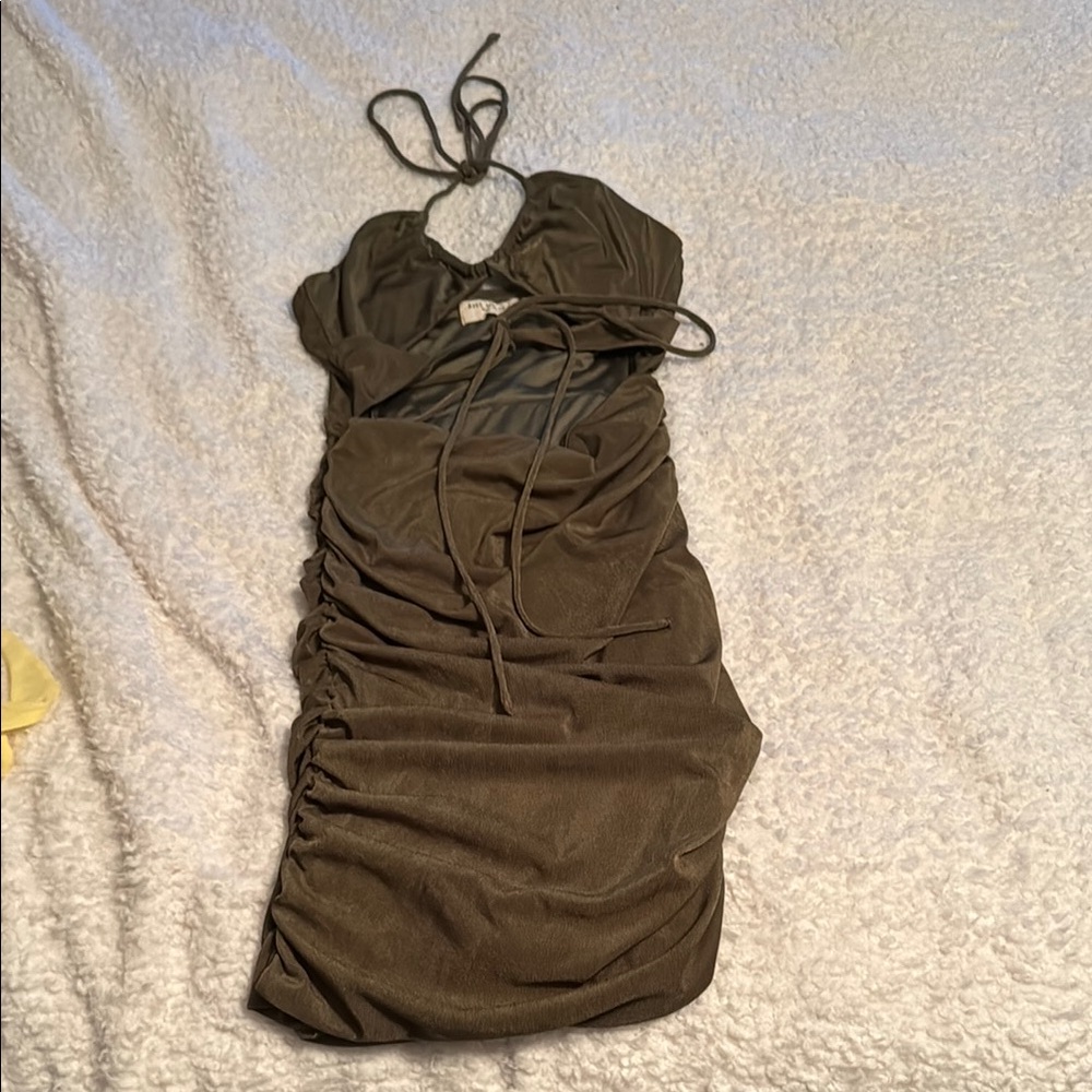 Urban Outfitters Kiss the Sky Green Dress - Medium